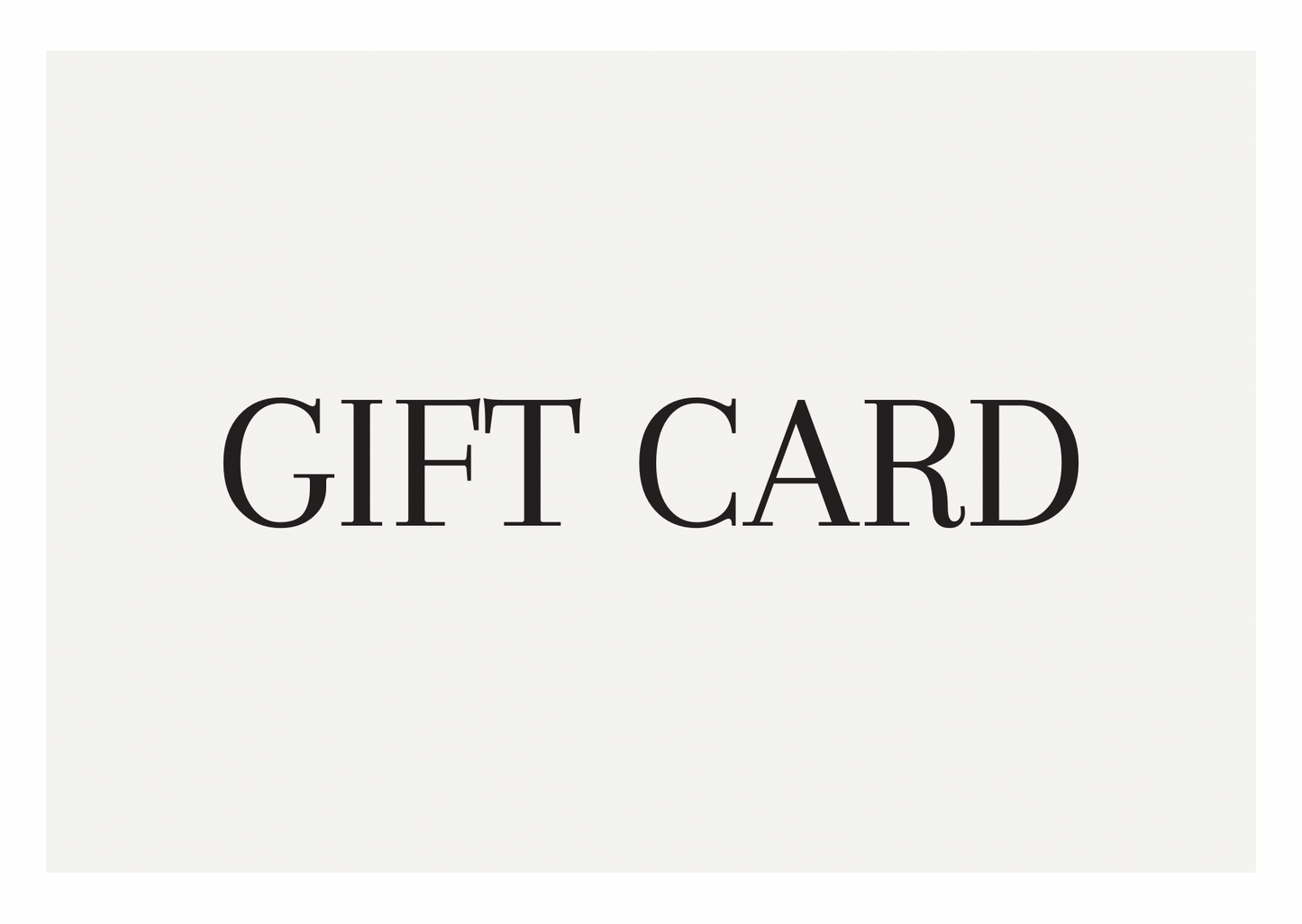 Gift card